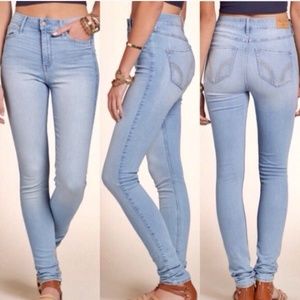 ultra high rise super skinny jeans hollister